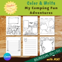 Color and Write: My Camping Fun Adventures