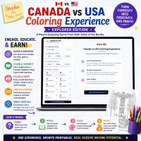 Canada vs USA Coloring Experience - Explorer Edition (PLR)
