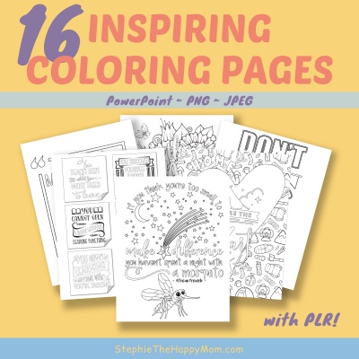 16 Inspiring Coloring Pages​ + Bonus frame-style Pages & Templates