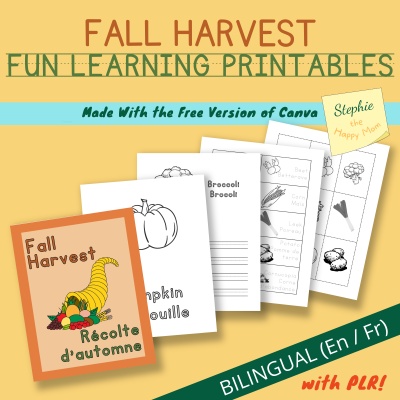 Fall Harvest - Fun Learning Printables