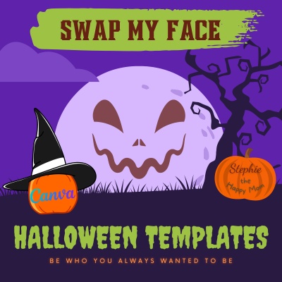 Swap My Face Halloween Canva PLR Templates