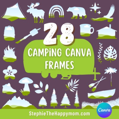 Camping Canva Frames