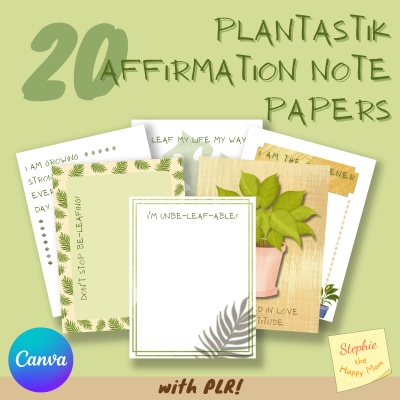 Plantastik Affirmation Note Papers