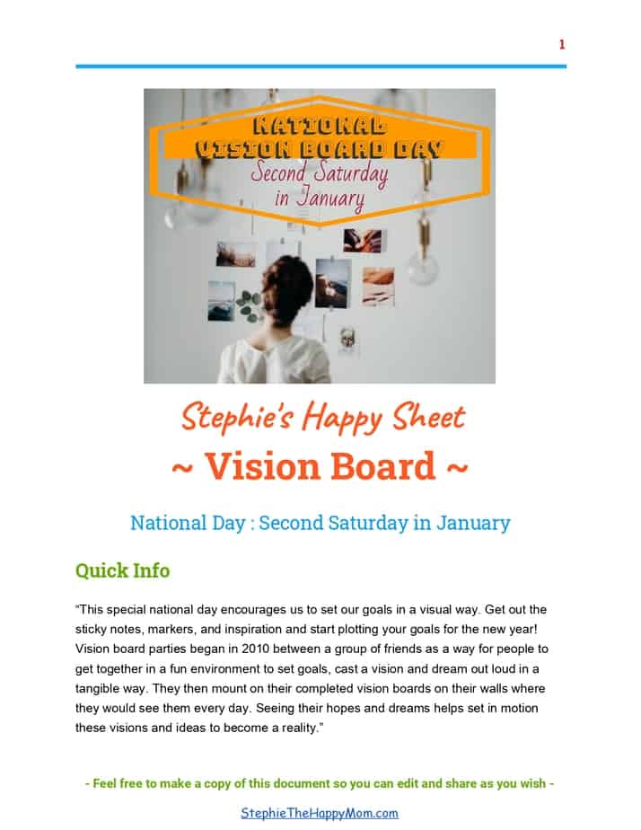 All Vision Board Resources in one place