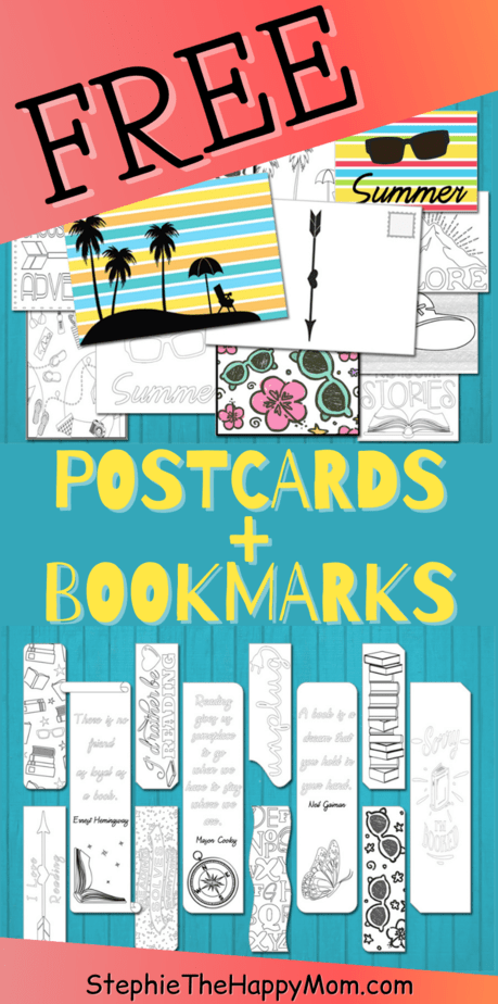 Get my summer gift today! You'll get coloring postcards and bookmarks!