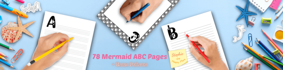 Mermaid Color and Write Pages